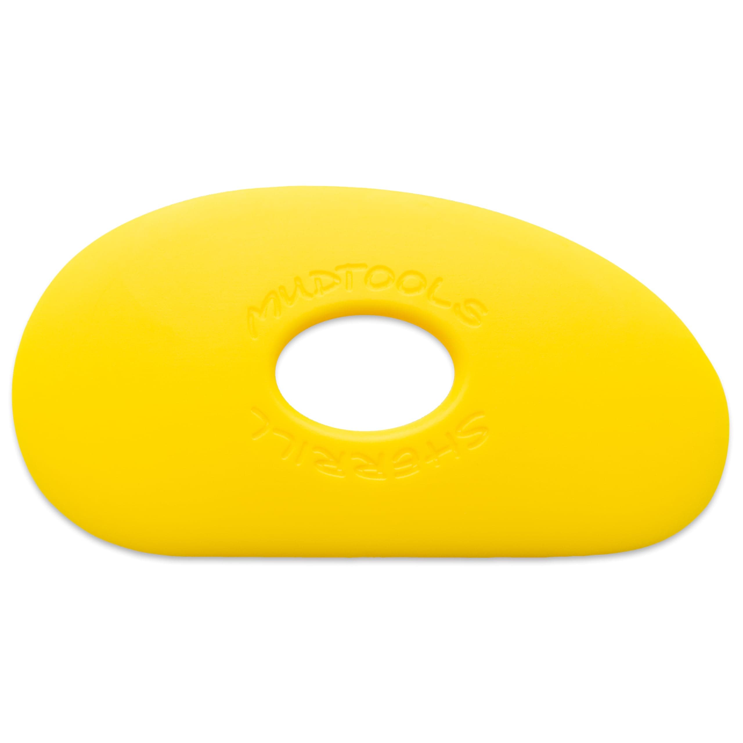 Mudtools Pottery Ribs – Shape 0 Polymer Rib (Yellow Soft), Small Kidney-Shaped Clay Shaping Tool for Clay & Ceramics (Y0)