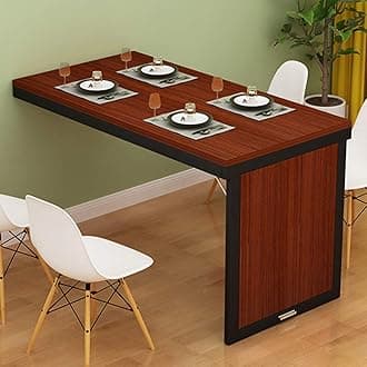 Wall Desk Wall Mounted Folding Table, Space Saver Fold Out Kitchen Dining Desk, Computer Table, Invisible Wall Table, Home Office Workbench Bar Desk