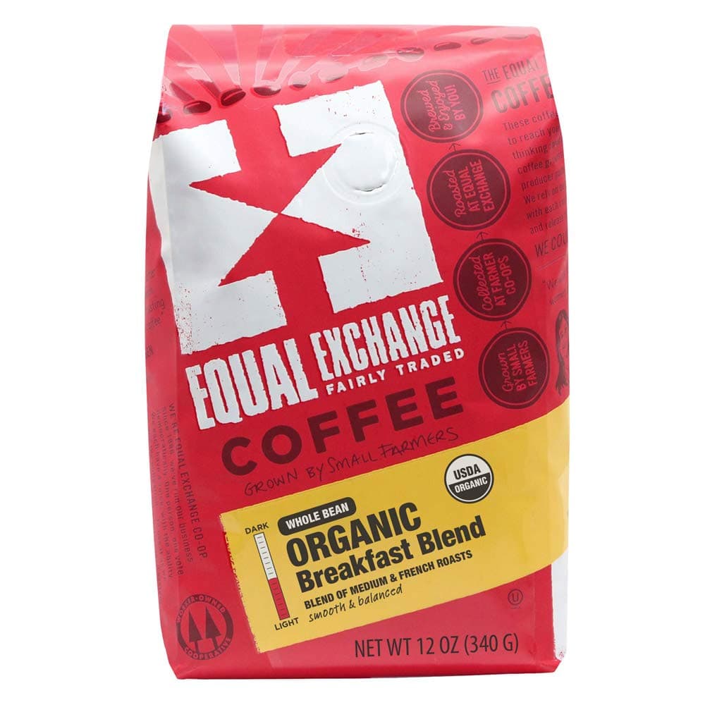 Equal ExchangeWhole Bean Organic Breakfast Blend Coffee Of Medium &