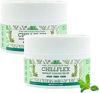 CHILLFLEX Instant Cooling Relief Cream, CHILLFLEX Cream, Soothing Cooling Gel, Natural Ingredients for Joint Care (2pcs)