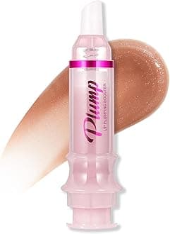 Erinde Lip Plumper Gloss, Natural Ginger Lip Plumping Booster Lip Plumping Oil, Ultra-Hydrating & Nourishing Plump Lip Plumper, Glossy Finish Fuller Lip Plumping Lip Gloss for Women Girls, G04