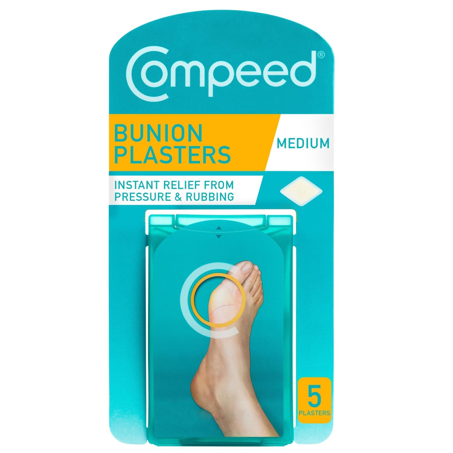 Compeed Bunion Plasters x5 - Instant Relief from Pressure & Rubbing - Medium Size