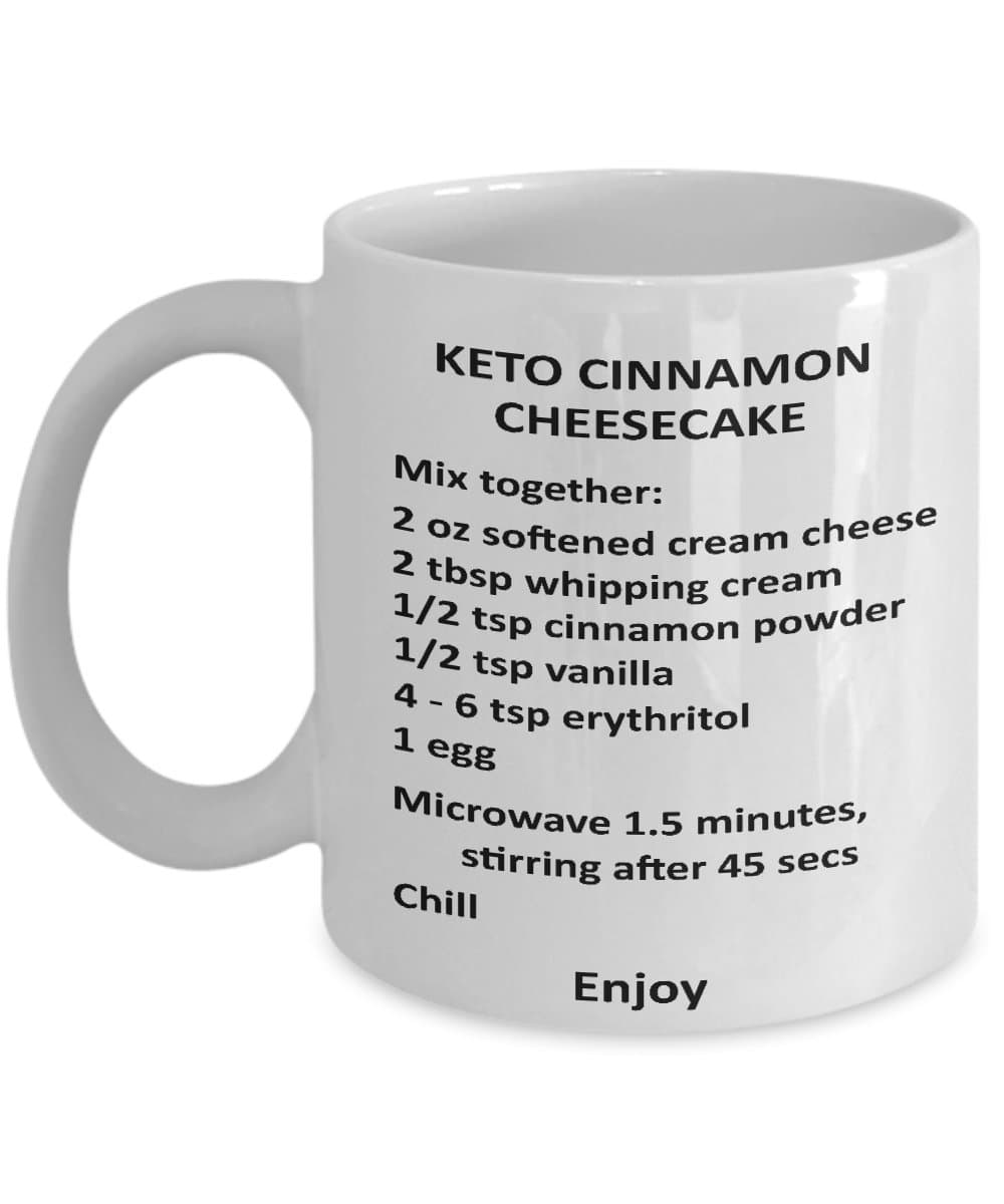 Keto Coffee Mug - Diet Cinnamon Cheesecake Recipe