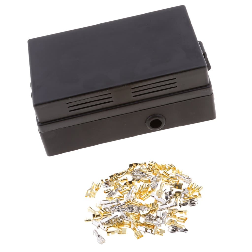 NF&E Car 18-Way Blade Fuse Holder 10-Way Relay Socket Fusebox Distribution Block