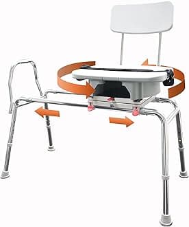 Eagle Health Supplies Swivel Sliding Bench w/CutOut 77663