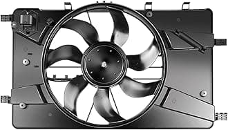 Radiator AC A/C Condenser Cooling Fan Compatible for Buick for Chevrolet Cruze