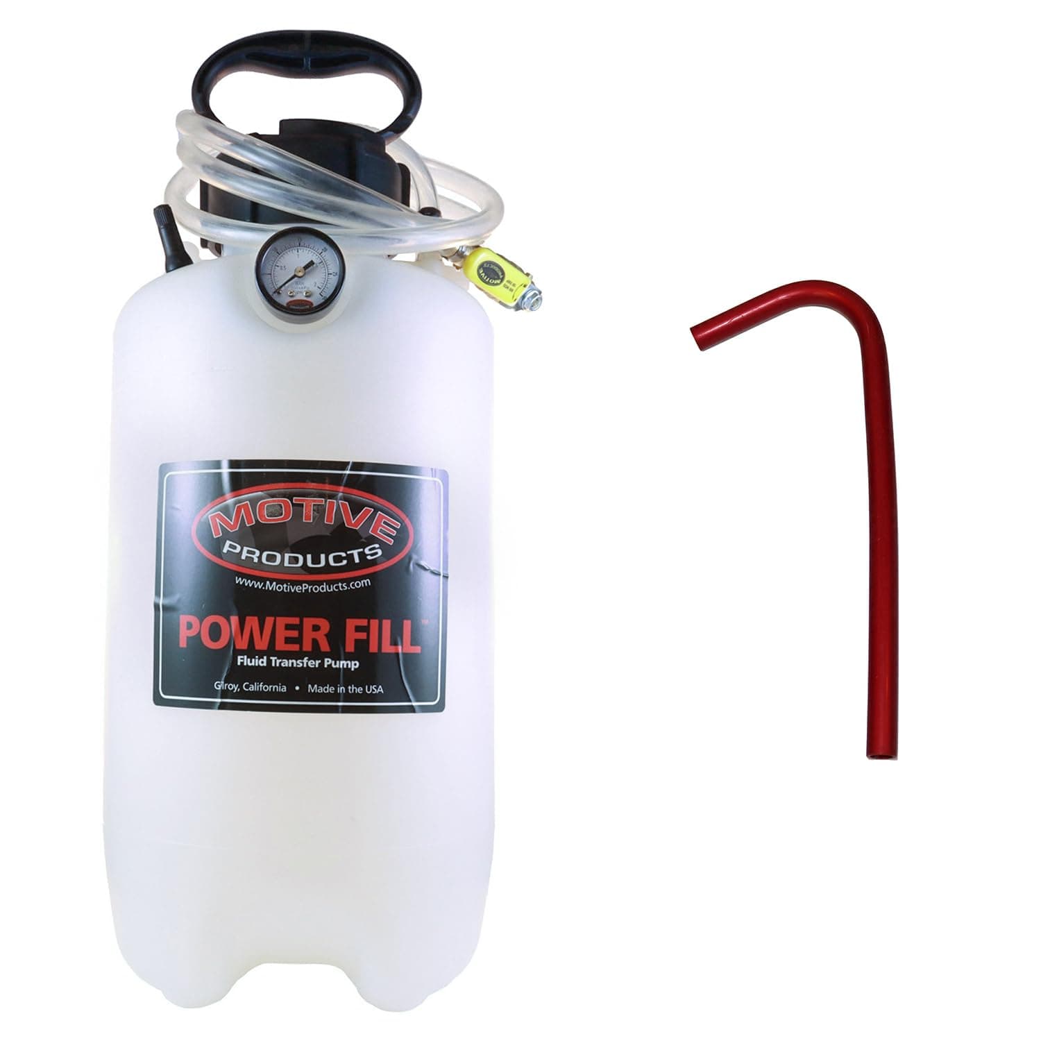 1745 Power Fill Pro Fluid Transfer Pump 2 GAL Tank with Schraeder Valve, Ball Valve Shutoff, and Hose, 8 Quart Capacity