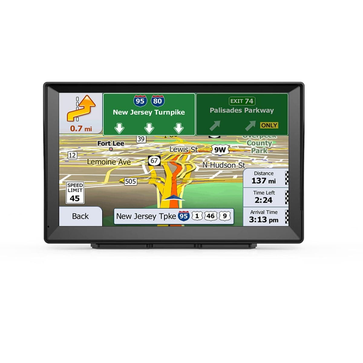 Sat Nav 7 inch, GPS Navigation with UK Europe Maps 2024(Free Lifetime Update), Satnav for Car Truck Lorry HGV LGV Motorhome, Speed Cam Alert, Post codes, Lane Guidance (1)