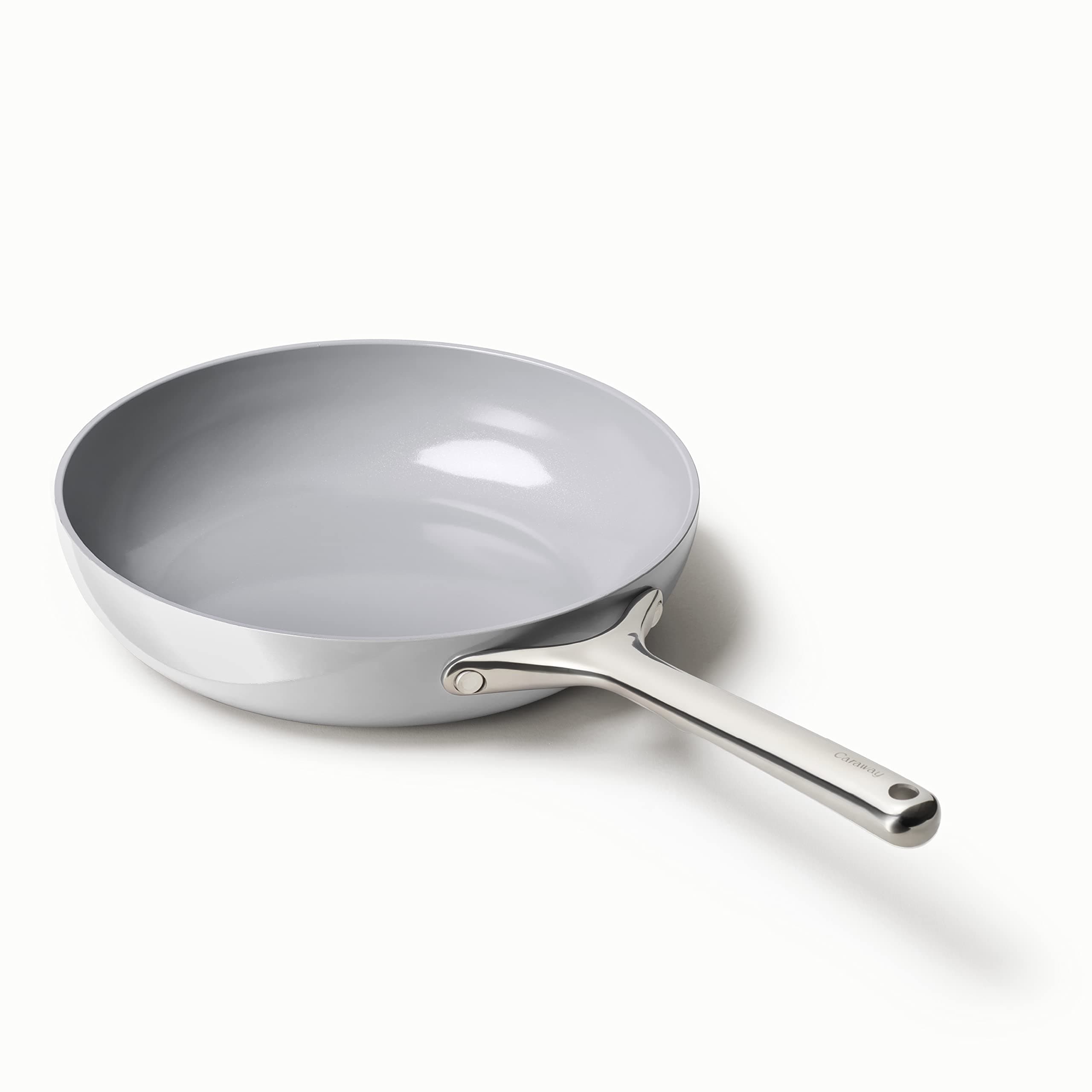 Nonstick Ceramic Frying Pan (2.7 qt, 10.5") - Non Toxic, PTFE & PFOA Free - Oven Safe & Compatible with All Stovetops (Gas, Electric & Induction) - Gray