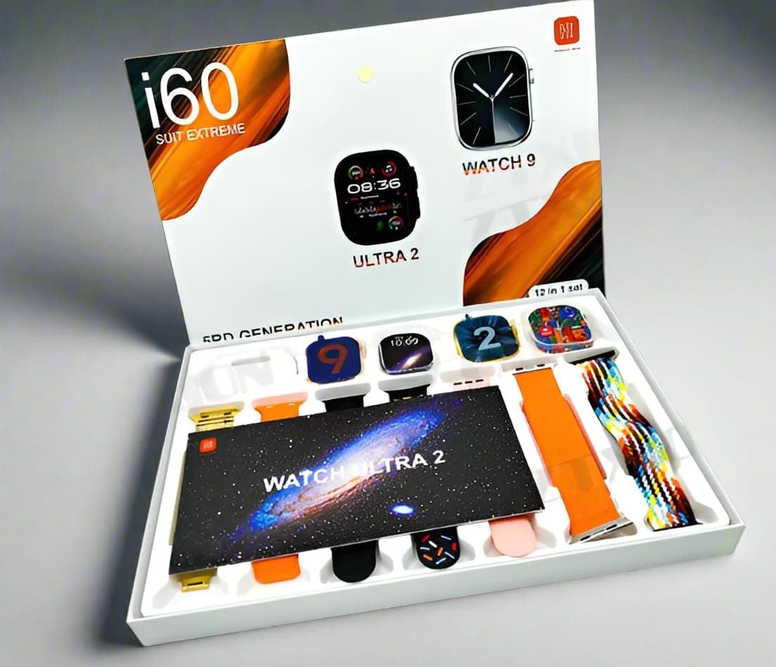 Electronic scale TWS I60-Suit Extreme Ultra 2 Smart Watch & Earphones, 3rd Generation (Gold)