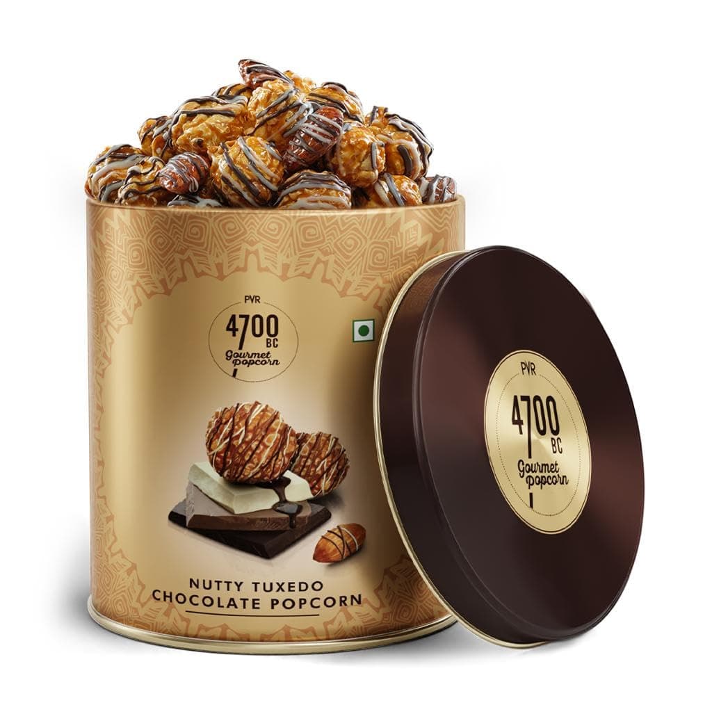 Nutty Tuxedo Chocolate Popcorn | Gifting Tin | 150g