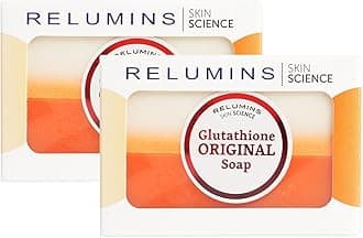 Relumins Glutathione Soap Bars - Deep Cleansing & Hydrating Soap for Smooth, Refreshed Skin Perfect this Valentines - Gentle Exfoliating Formula for Face & Body - 2 x 150g Bars