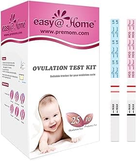Ovulation & Pregnancy Test Strips Kit: 25 Ovulation Strips and 10 Pregnancy Tests – Accurate Fertility Tracker OPK | 25LH + 10HCG