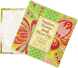 Greenwich Bay Trading Company Co. Dusting Powder, 4 Ounce, Passion Flower and Olive Oil