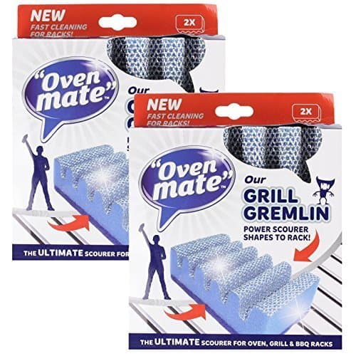 Original Cooker Hob BBQ Grill Gremlin Sponge Scourer (Pack of 4) by Oven Mate