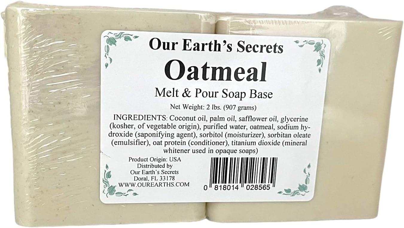 Our Earth's Secrets Oatmeal- 2 Lbs Melt and Soap Base -