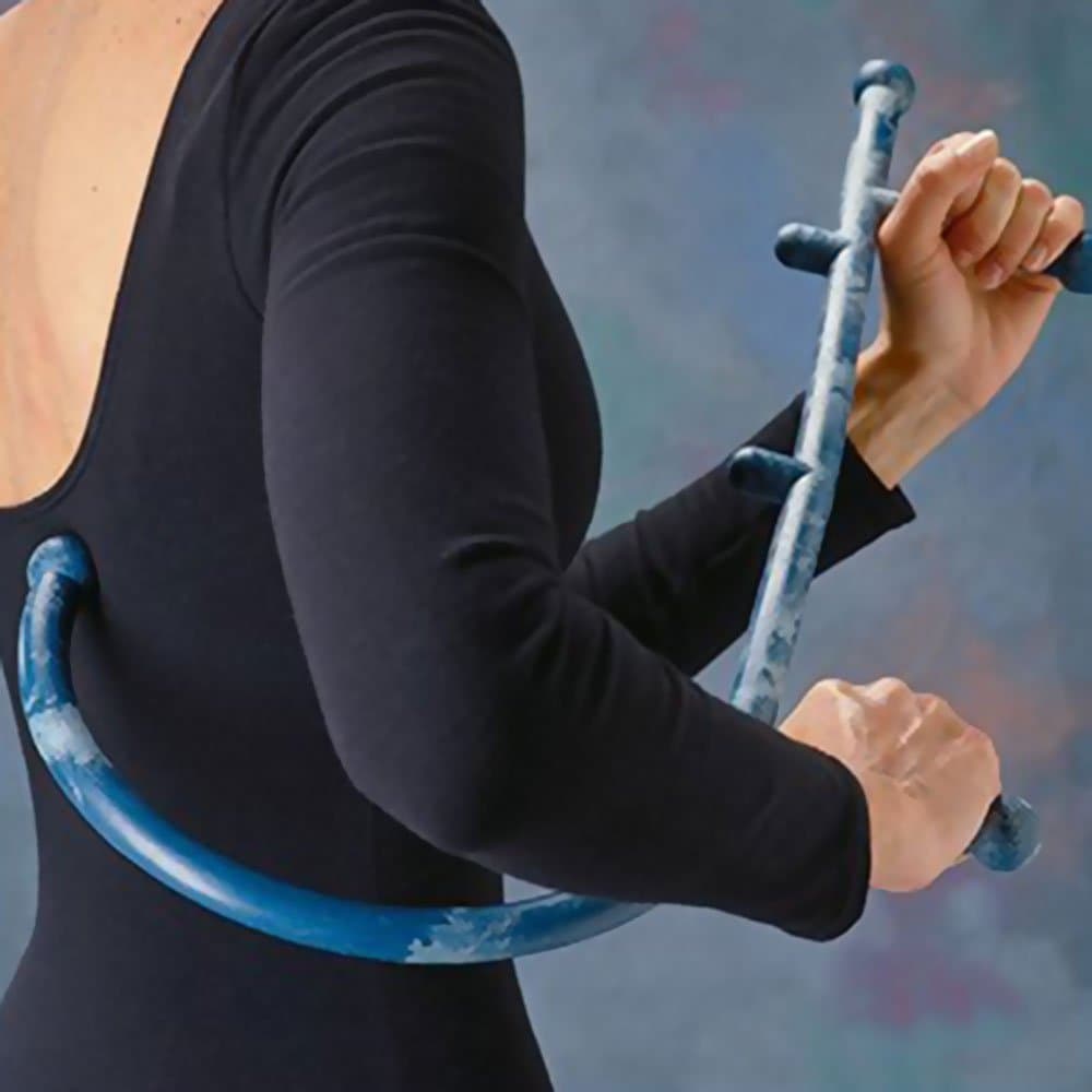 TheraCane Massager for Deep Pressure Massage, Curved with Handles