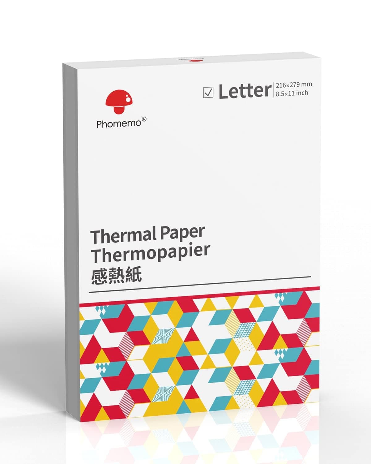 Phomemo Thermal Printer Paper 8.5 x 11 Inch, Advanced Thermal Printing, Phomemo Paper Compatible with M08F-Letter, M832, M834, MT800, with Brother Letter Portable Printer, Size 8.5" x 11", 100 Sheets