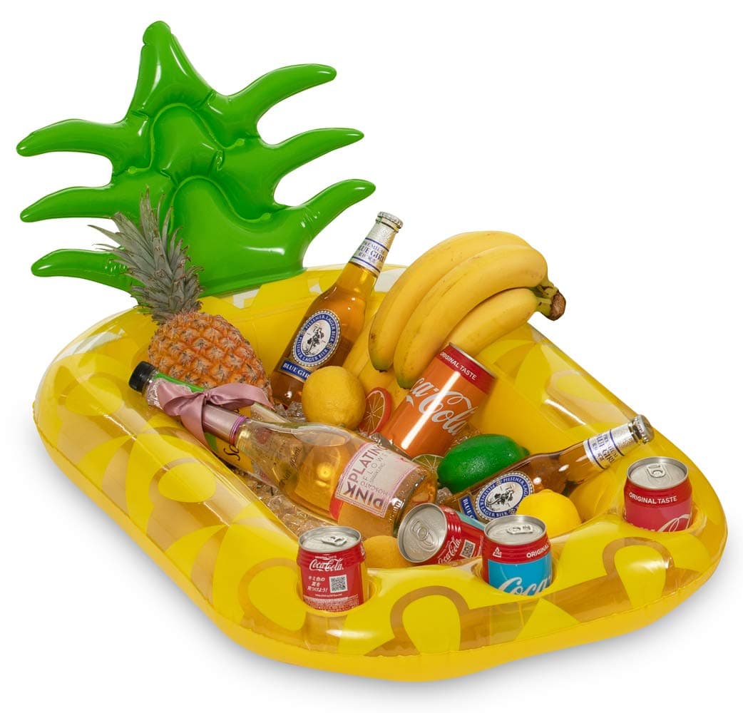 Inflatable Pineapple Drink Holder, Pool Party Drink Float for Water Fun