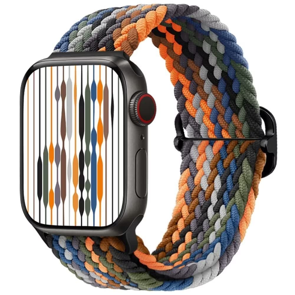 Compatible with Apple Watch Strap 38mm 40mm 41mm 42mm 44mm 45mm 46mm 49mm, Solo Loop Nylon Braided Sport Band for iWatch Series 11 10 9 8 7 6 5 4 SE3 SE2 SE Ultra 3 2 1 (Watch is Not Included)