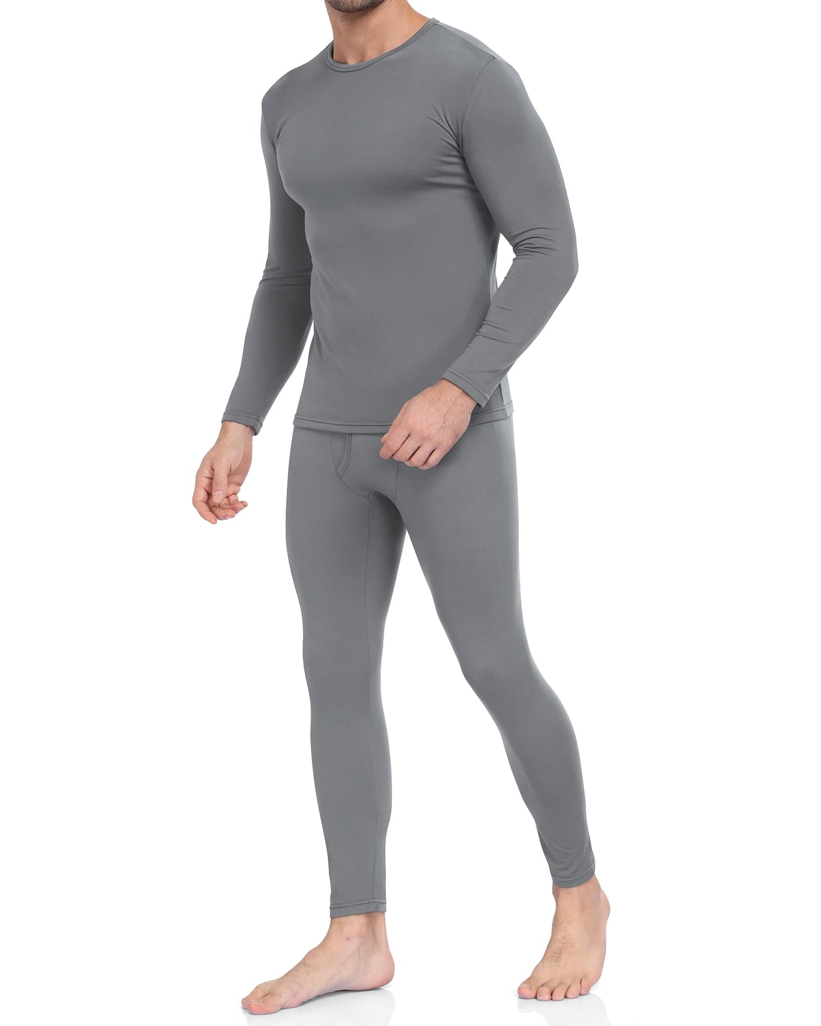 Thermal Underwear for Men Long Johns with Fleece Lined Base Layer Men Cold Weather Top Bottom