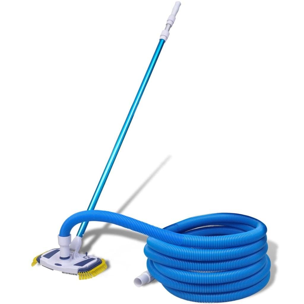 Chloe Rossetti Pool Cleaning Tool Vacuum with Telescopic Pole and Hose Pool Vacuum Cleaner Brush head size: 1' 2" x 7.9"