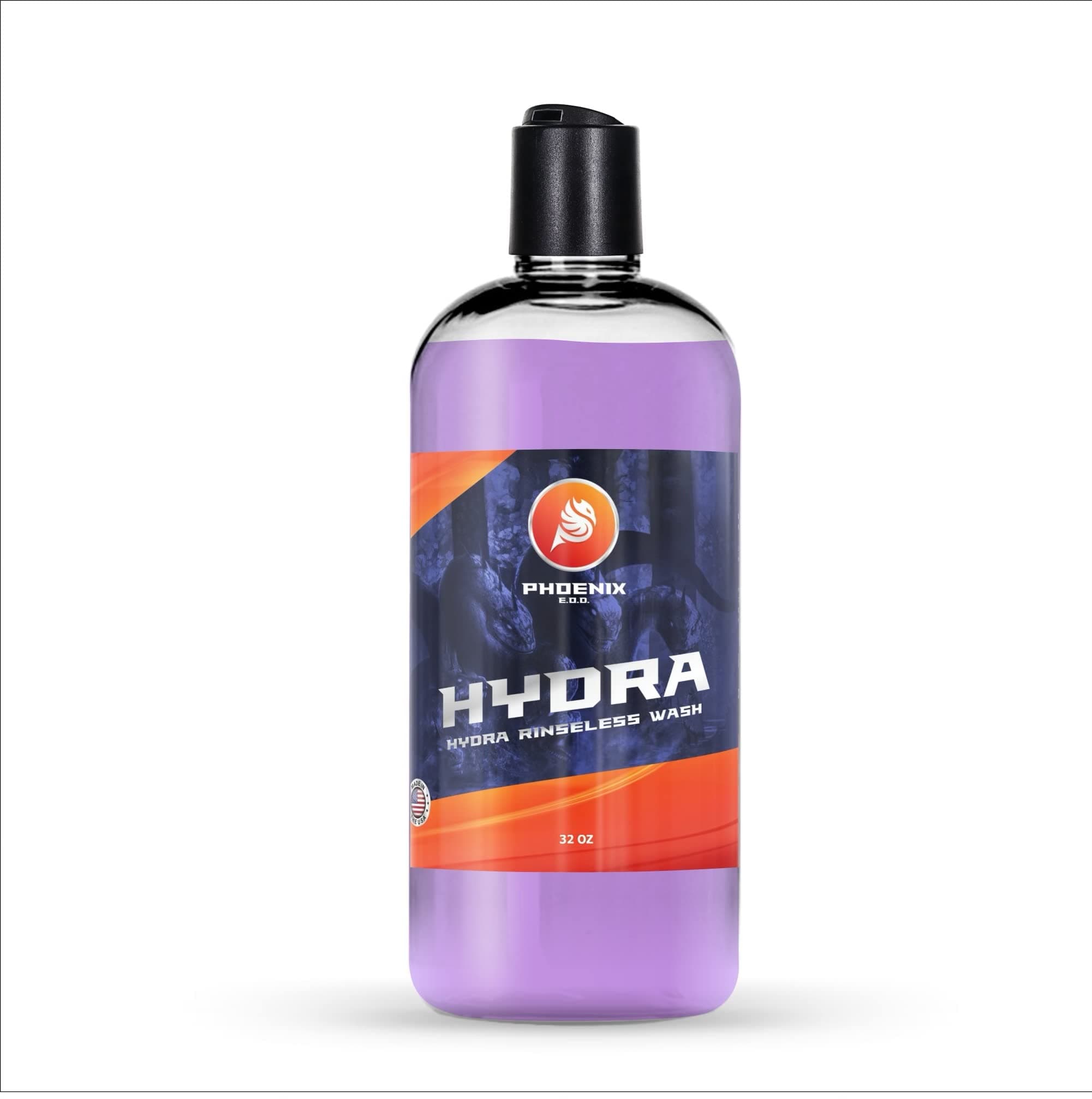 Hydra Rinseless Wash - Encapsulates and Emulsifies Dirt, Safe on Paint, Coatings, and Wraps. (32oz)