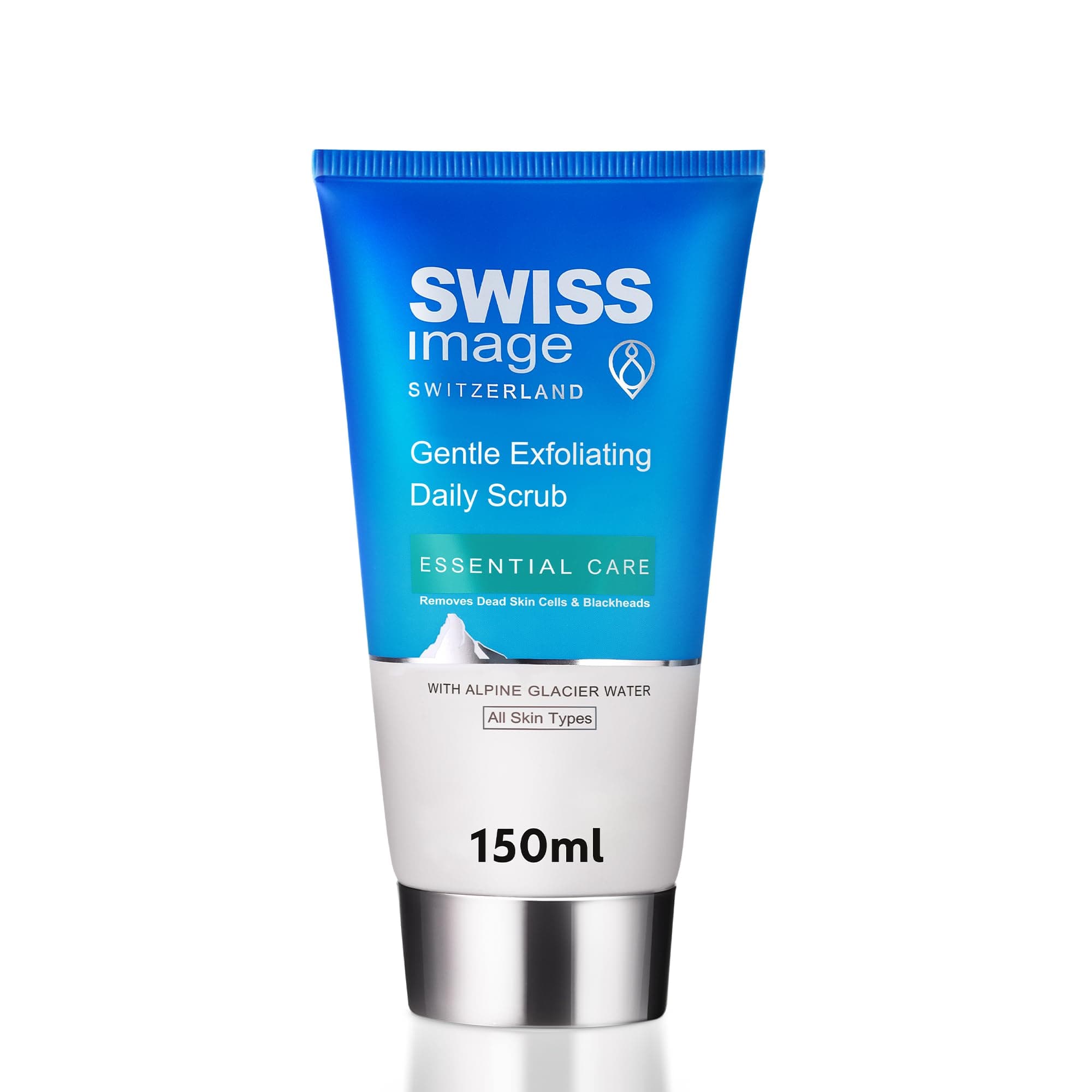 Swiss Image Essential Care Gentle Exfoliating Daily Scrub Remove Dead Skin Cells And Blackheads Get Fresh & Supple With Every Wash For All Typeswhite 150 Ml
