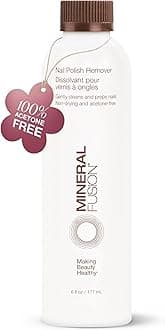 Mineral Fusion Nail Polish Remover, Acetone-Free & Non Drying for Regular & Shellac Nail Polishes, 6 Ounce