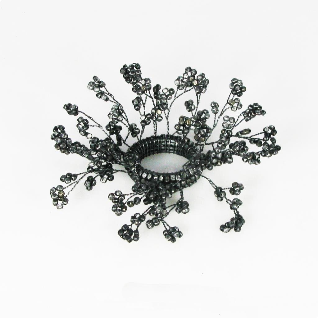 Beaded Taper Holder (Set of 2), Pewter