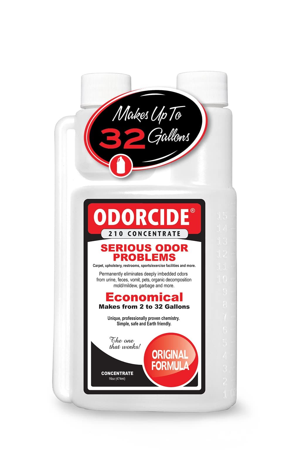 Odor Eliminator Concentrate: Odor Eliminator for Strong Odor on Carpets, Hardwood & More - Smoke, Sweat & Pet Odor Eliminator for Home w/Non-Enzymatic Formula, 16 oz