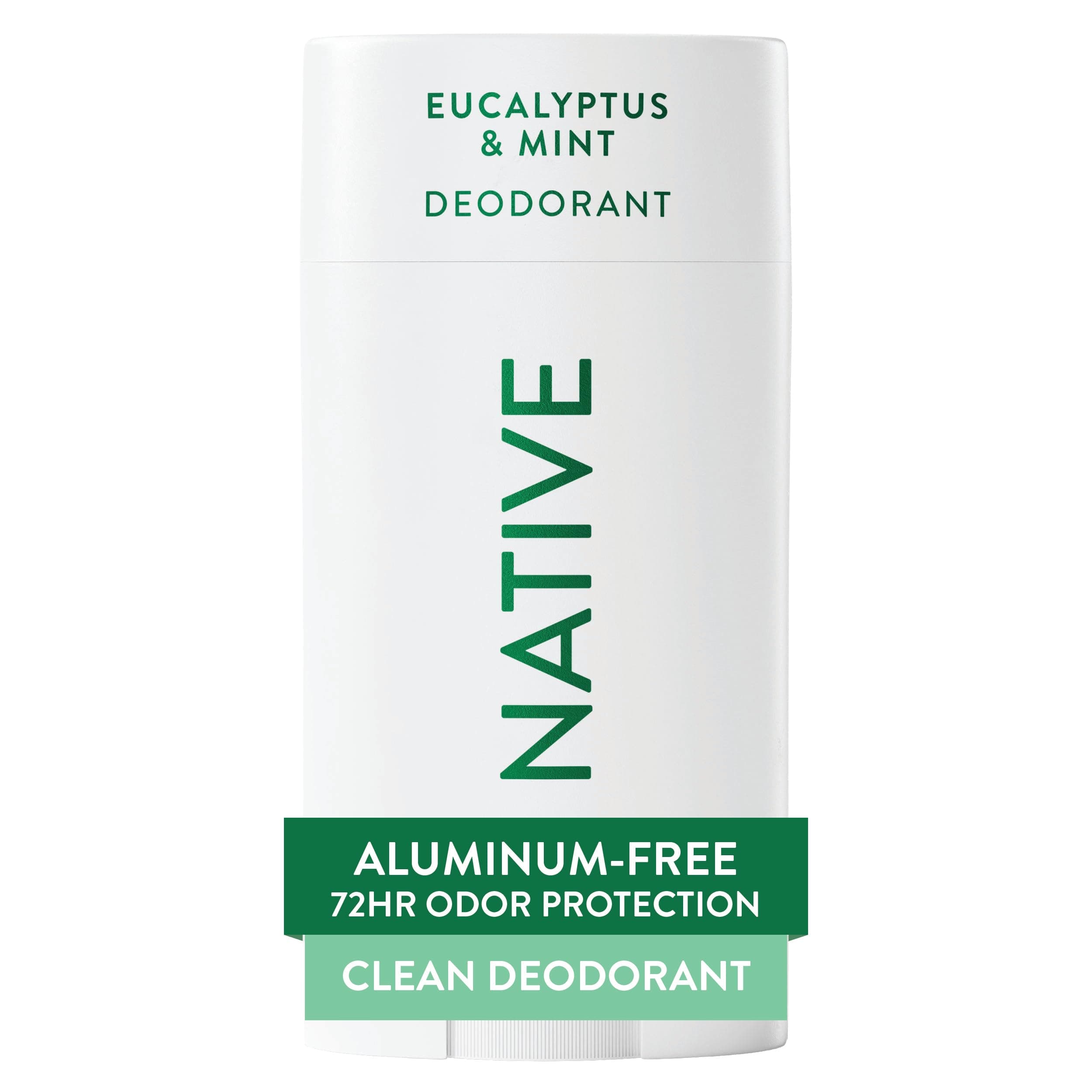 Deodorant Contains Naturally Derived Ingredients, 72 Hour Odor Control, Deodorant for Women and Men, Aluminum Free, Eucalyptus & Mint 2.65oz