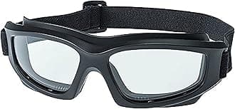 Motorcycle Goggles For Men: Heavy-Duty Motorcycle Riding Goggles w/Hard Case, Cleaning Cloth, & Pouch