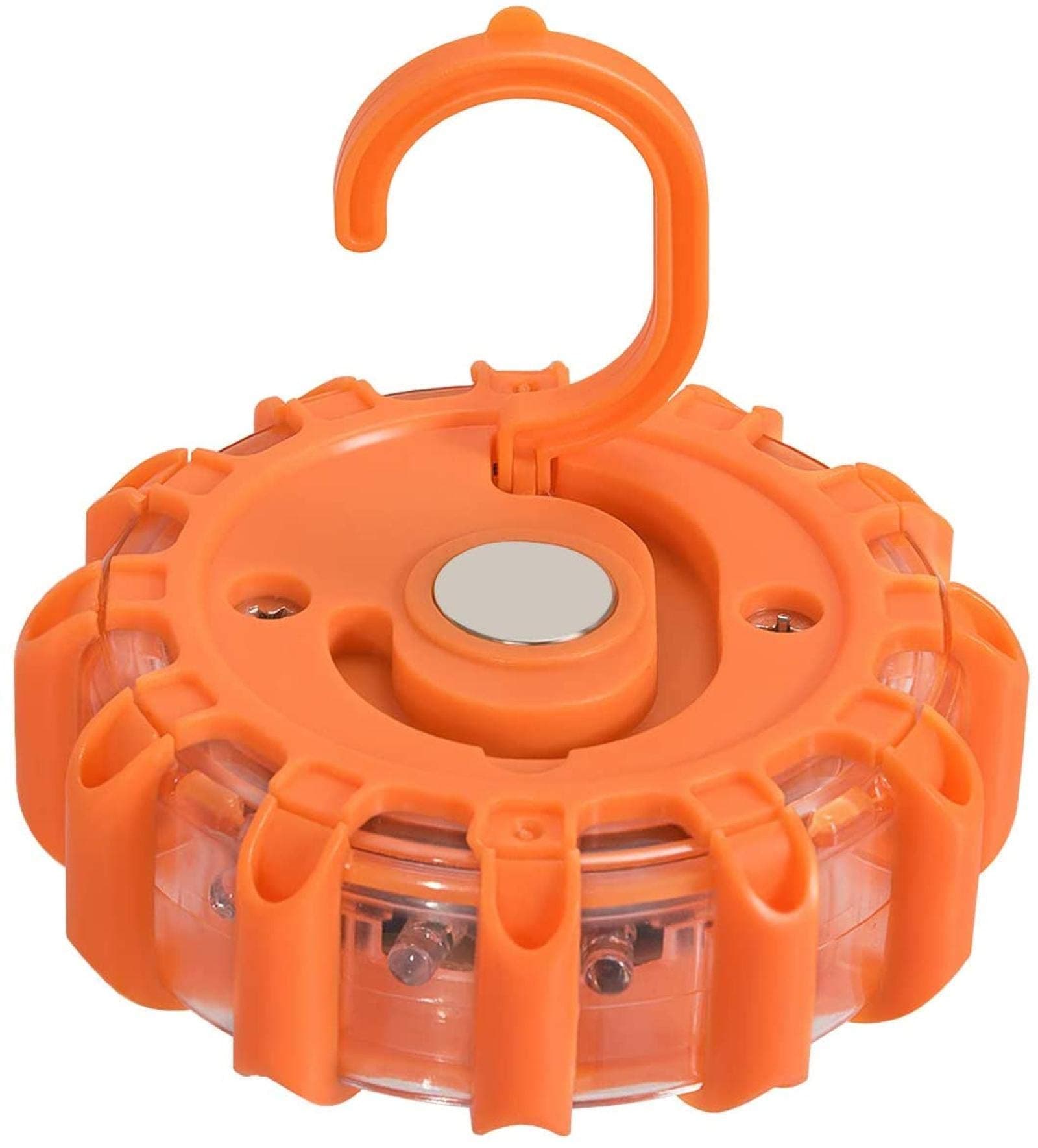 1 Pack LED Road Flare, Roadside Safety Discs,Emergency Disc Beacon with 9 Flash Modes, Lights for Car, Truck Boats, (1pcs)