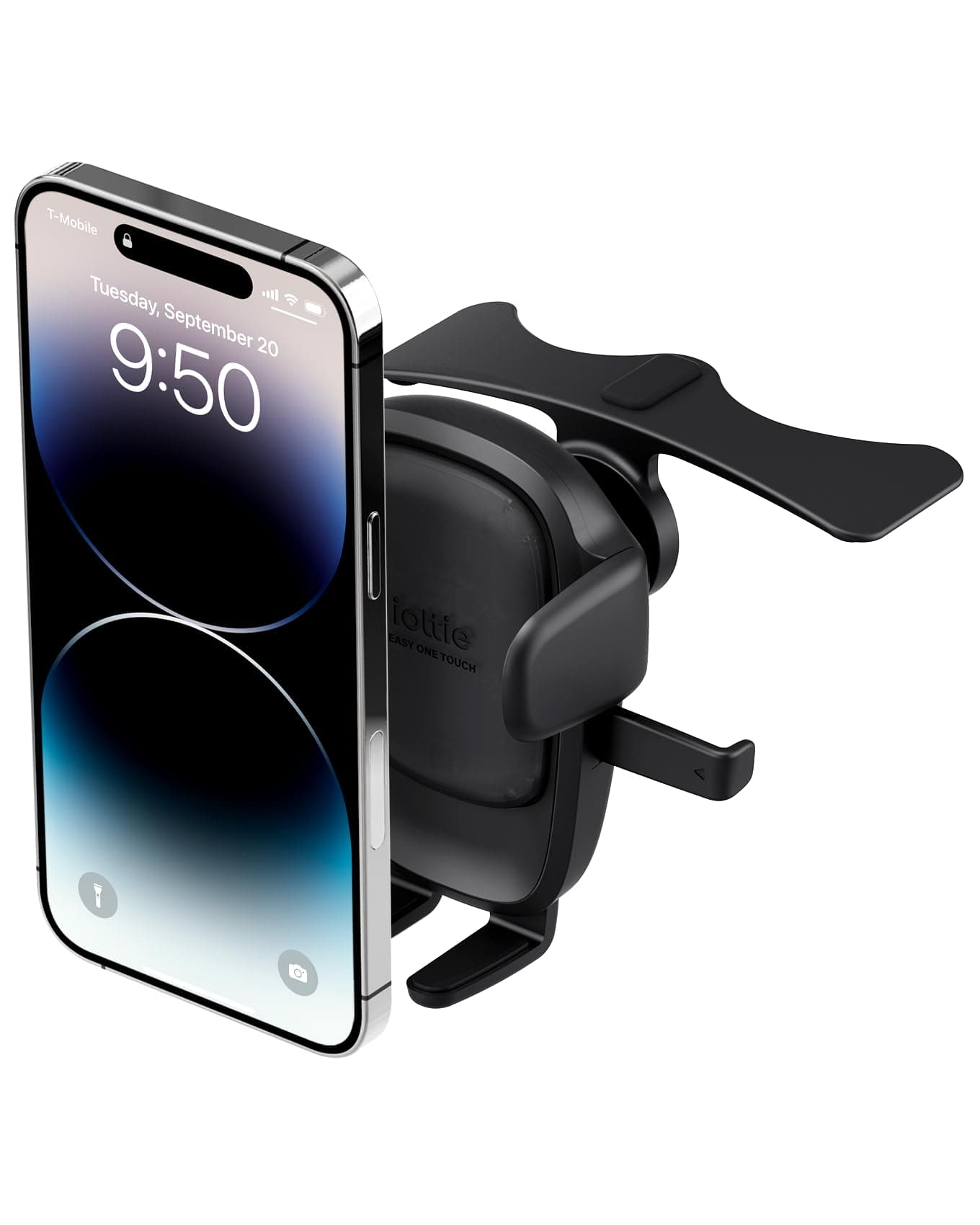 Easy One Touch Advanced CD Slot Car Phone Mount - Universal Cell Phone Holder for iPhone, Google, Samsung, LG, Moto and All Other Smartphones