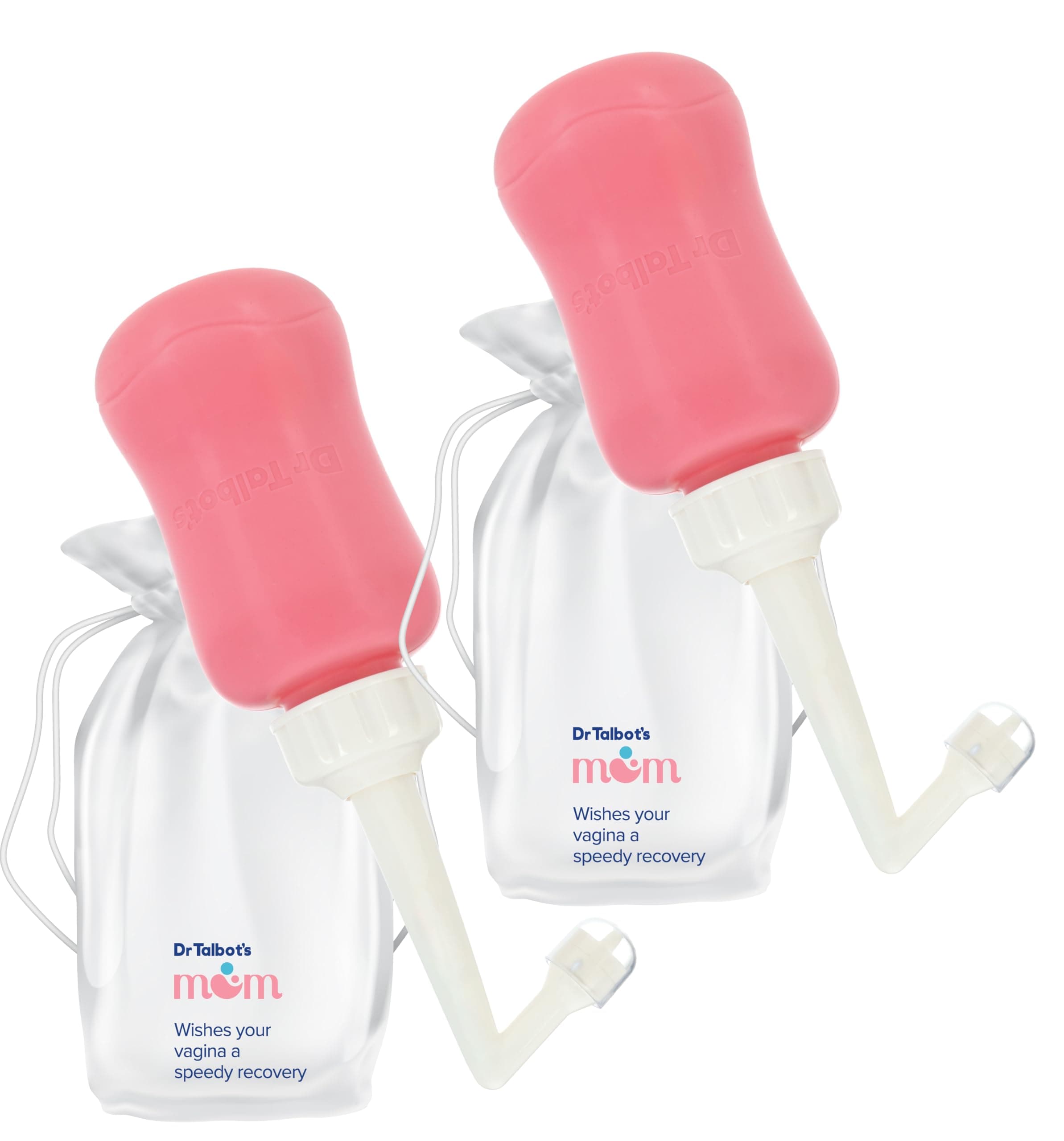 Mom Postpartum Peri Bottle with Carry Bag - (2 Pack) 12.2 fl oz - Silicone Perineal Spray Bottle for Mothers