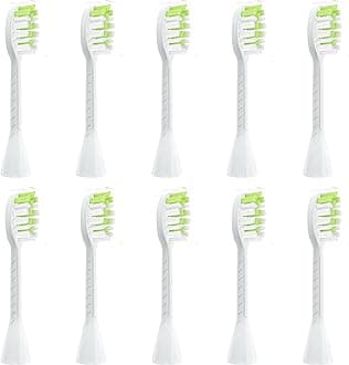 Replacement Toothbrush Heads Compatible with Philips Sonicare One Electric Toothbrush，Brush Head 10 Pack for HY1100 for HY1200 for BH1022,White