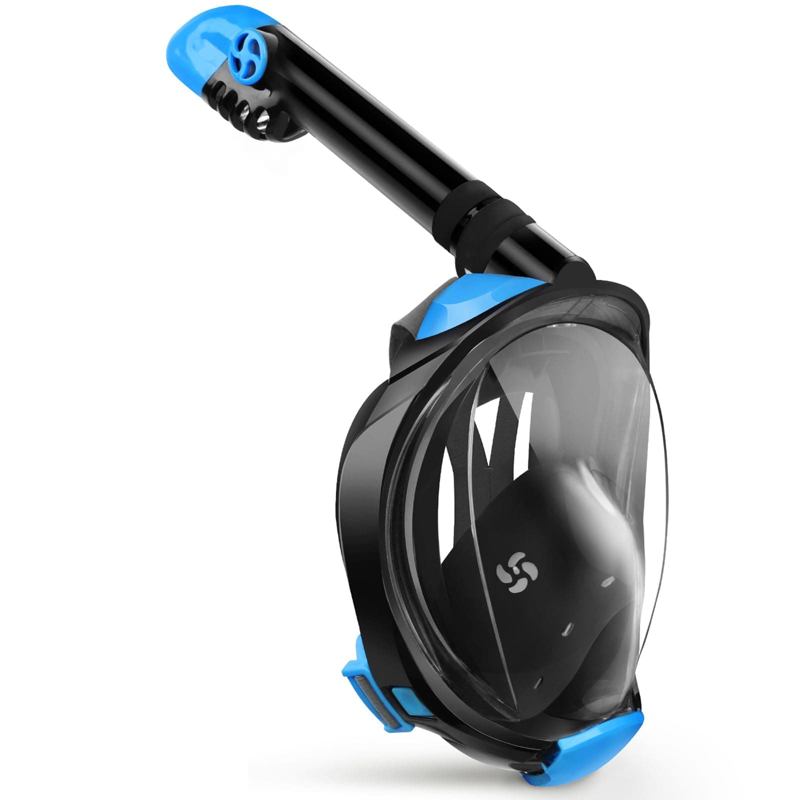 G2 Full Face Snorkel Mask with Latest Dry Top System,Foldable 180 Degree Panoramic View Snorkeling Mask with Camera Mount,Safe Breathing,Anti-Leak&Anti-Fog