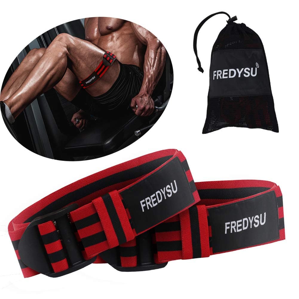 Leg Occlusion Bands, Occlusion Training Bands Glutes Blood Flow Restriction Bands for Fast Muscle Growth Suitable for Men and Women Fitness and Bodybuilding 2 Pieces (2 Legs)