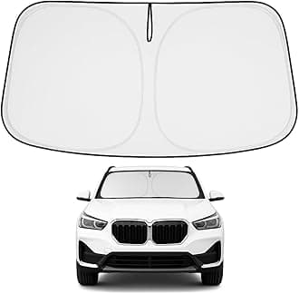 Proadsy Front Windshield Sun Shade Foldable Sunshade Protector Custom Fit 2016-2022 BMW X1 F48 Accessories 2024 Upgrade