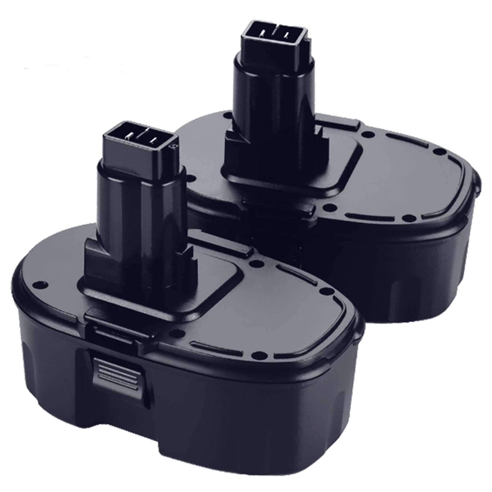 2-Pack [Upgraded to 4500mAh] High Capacity DC9096 DC9098 Replacement Battery Compatible with Dewalt 18V Battery DC9099 DW9095 DW9096 DW9098 DW9099 DE9038 18 Volt Battery Cordless Drill Driver (Black)