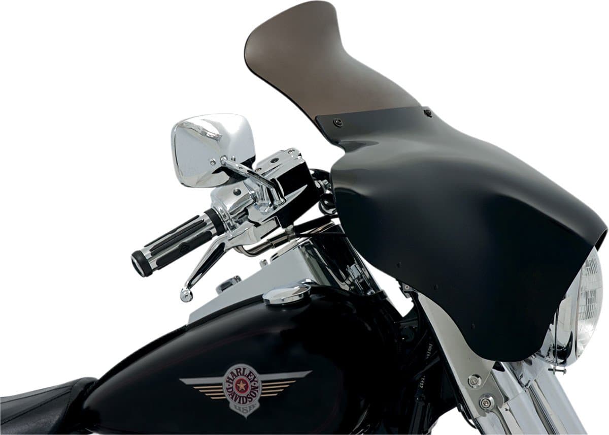 MEP8561 Smoke Windshield (Batwing Fairing Spoiler Batwing Fairing 9" height, Smoke)