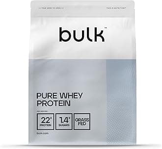 Bulk Pure Whey Protein Powder | Speculoos | 22g Protein and 5g BCAAs per Scoop | Whey Concentrate Shake | Low Sugar | Supports Muscle Growth and Repair | Smooth Mixing | Vegetarian | 1kg