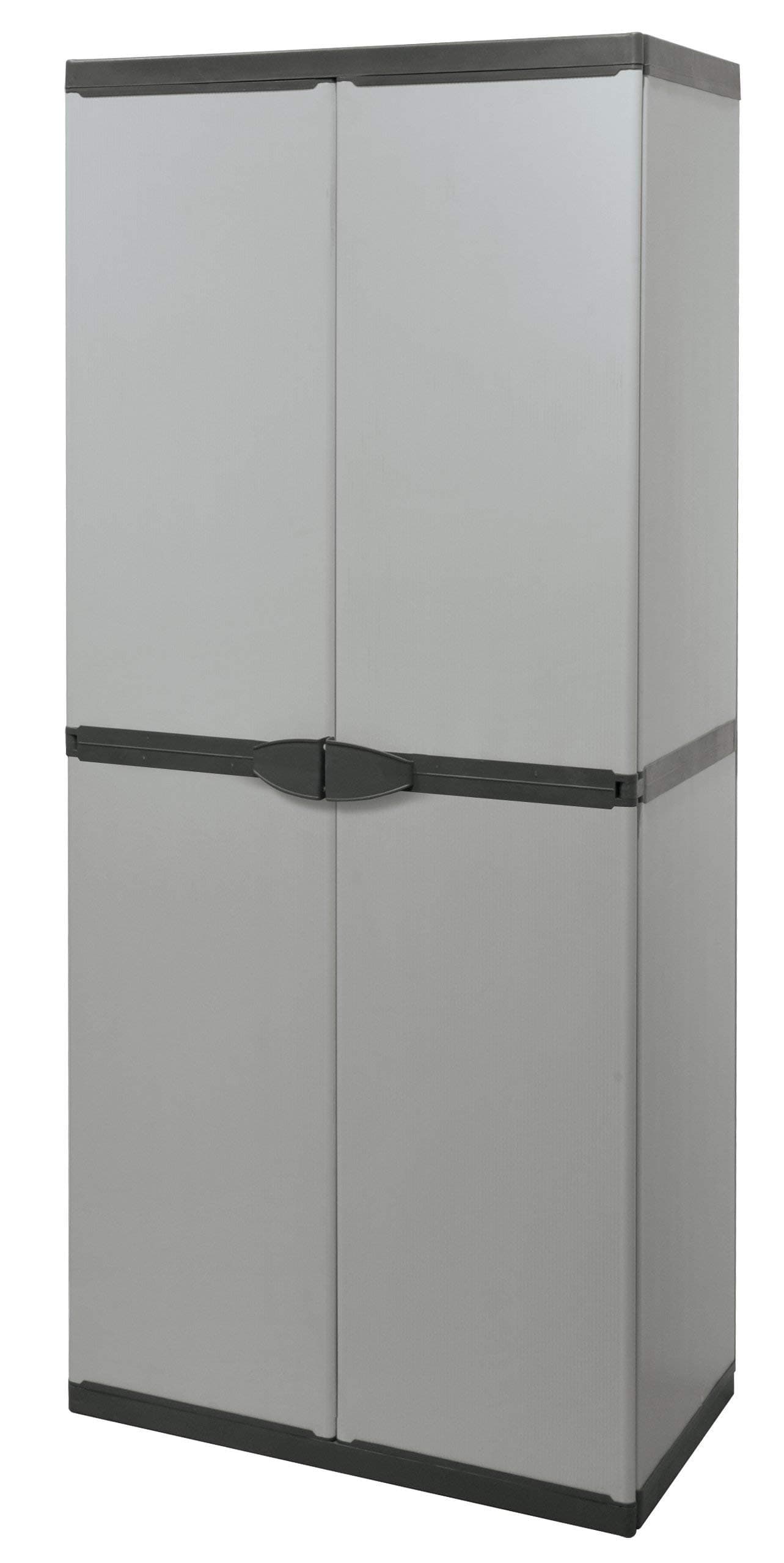 Mongarid Cabinet with 3 Shelves, Grey, One Size