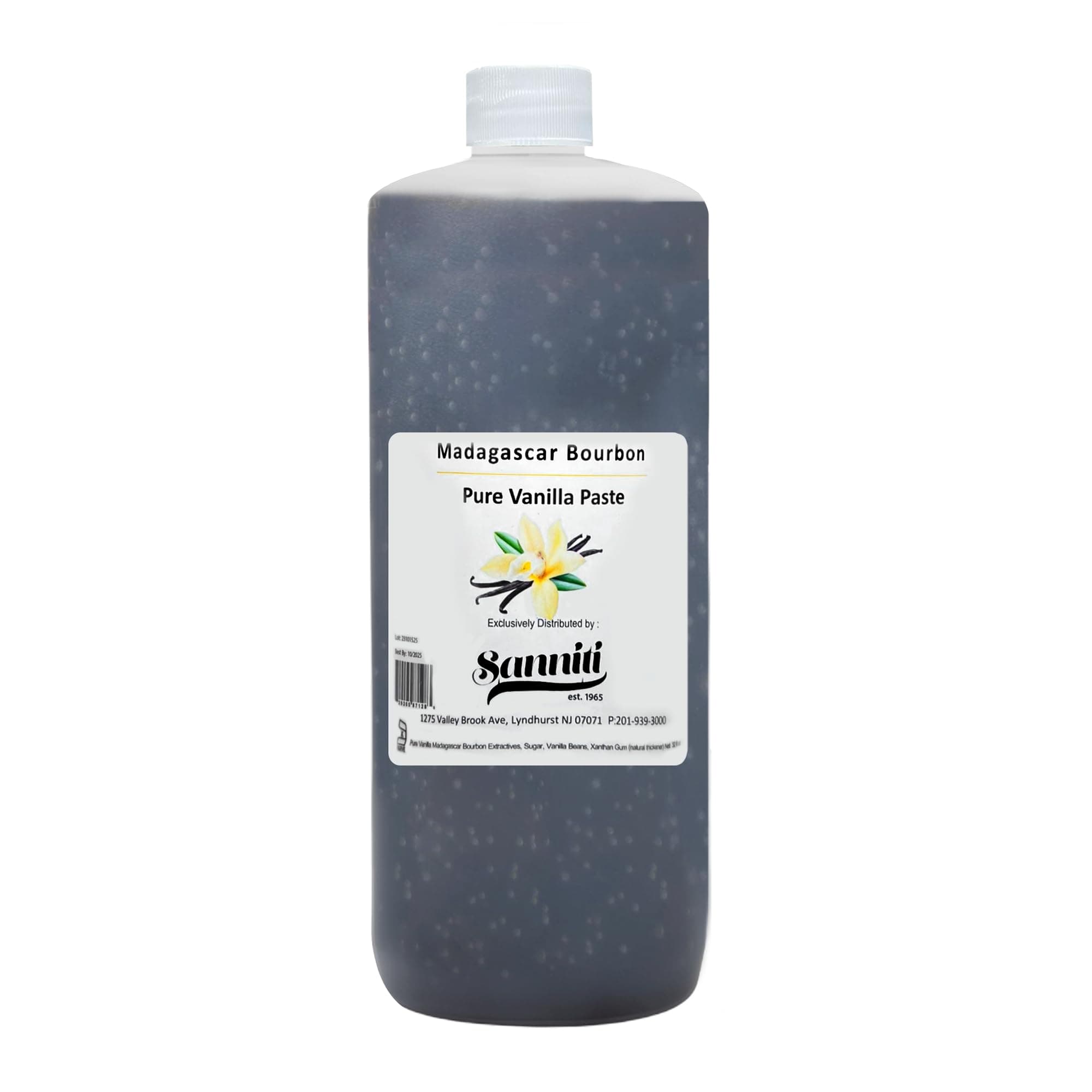 Sanniti Madagascar Pure Vanilla Bean Paste, 32 oz (1 Quart)