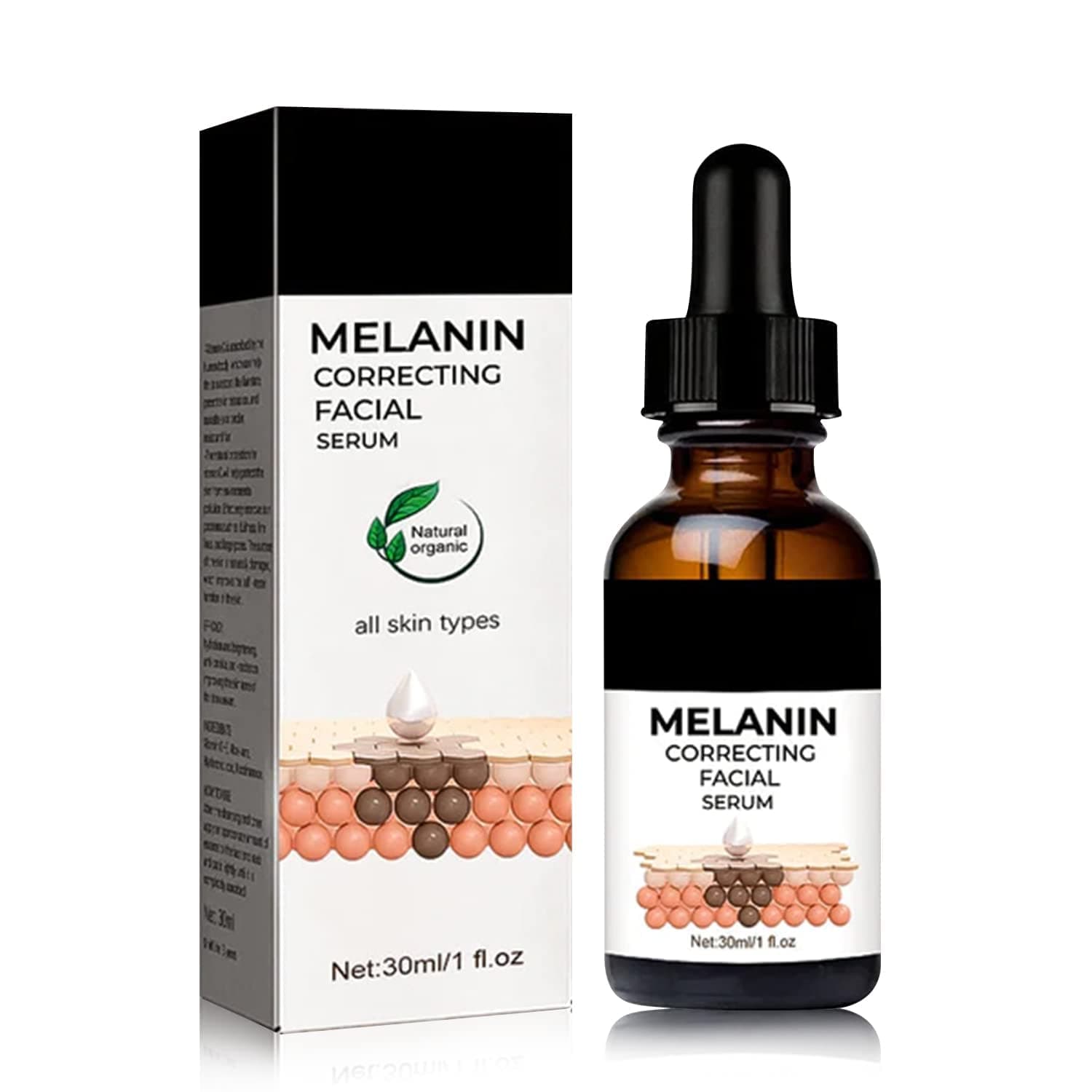 Advanced Melanclear Facial Serum,CC Advanced MelanClear Facial Serum,Melanin Correcting Facial Serum, Dark Spot Corrector Daily Face Serum, Melanin Correcting Facial (1pcs)