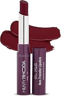 Hilary Rhoda Pro Matte Non-Transfer Lipstick | Waterproof & Smudge-Proof | 12-Hour Long Stay | 24 Shades Available | Highly Pigmented Matte Finish Lipstick | 2g - (Rose Petal | Shade 06)
