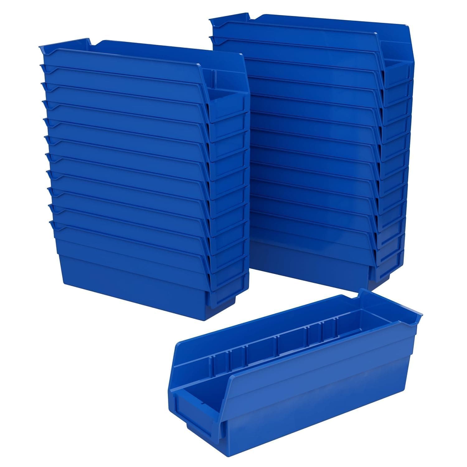 Akro-Mils 30120 Plastic Storage Shelf Bin 11-5/8 x 4-1/8 x 4, Blue - Case of 24