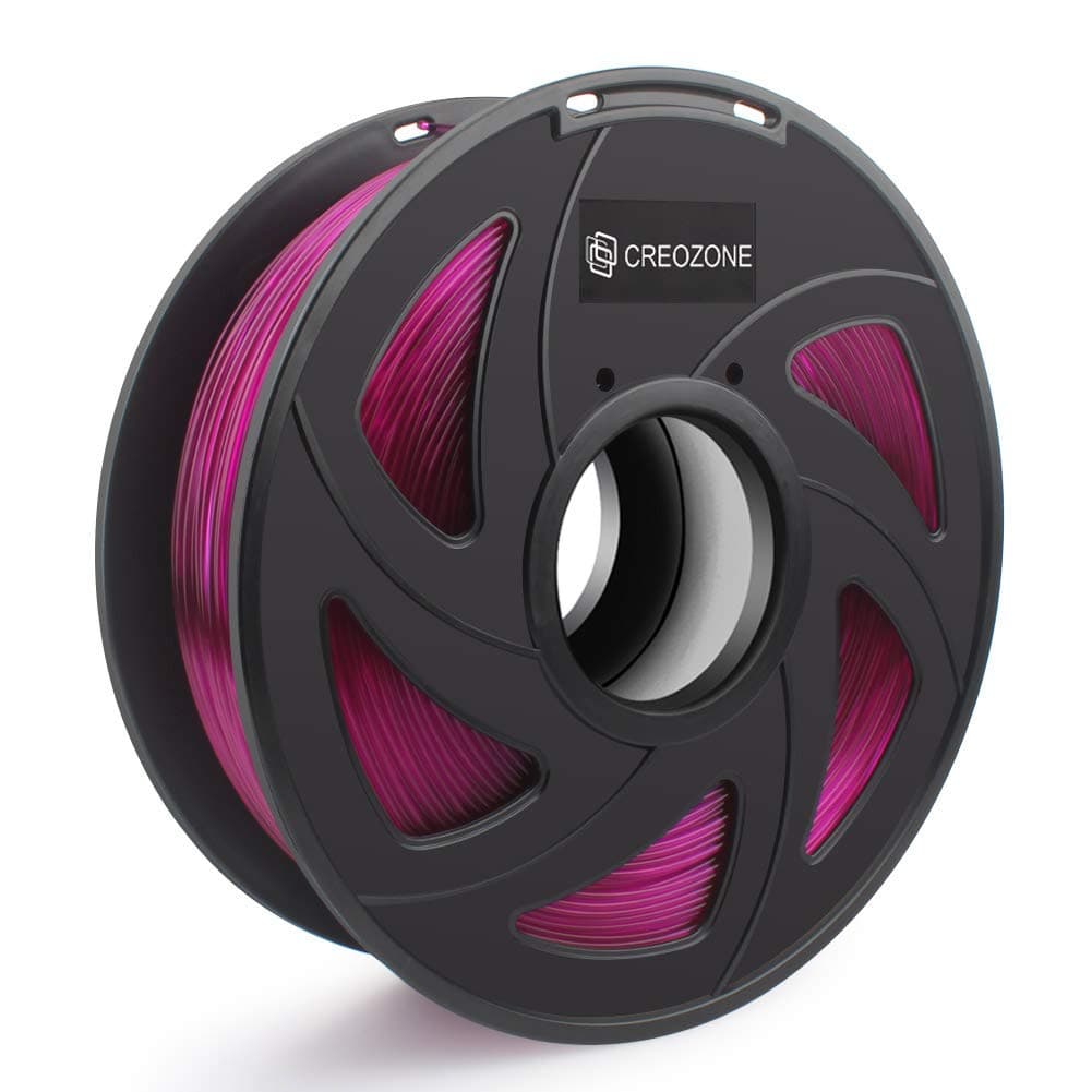 PLA 3D Printer Filament Clear Purple 1.75mm 1KG, 3D Printing Supplies, Dimensional Accuracy +/- 0.03mm, 2.2 LBS Spool, 3D Print Filament 1.75 for Most 3D Printer & 3D Pen