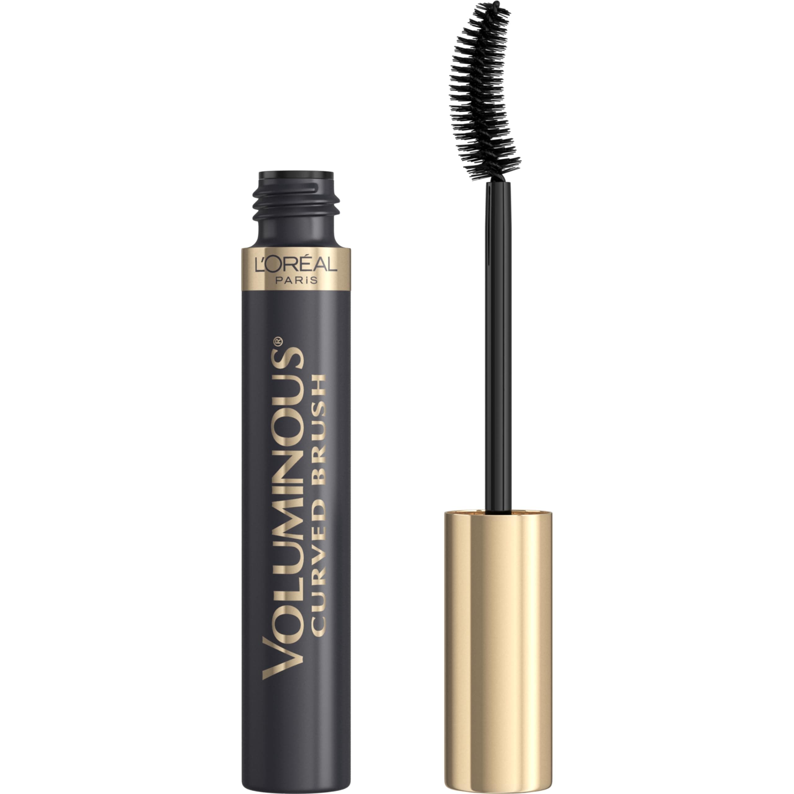 L'OREAL PARIS L’Oreal Paris Makeup Voluminous Mascara Original, Curved Brush Lifts & Builds Lashes Up To 5X Volume, Clump Free, Smudge Free, Black, 0.28 Fl Oz